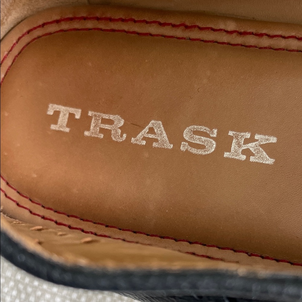 Trask Black Perforated Leather Loafers - Picture 2 of 6